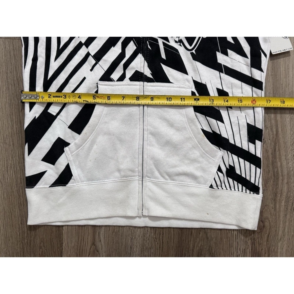 Y2K Fox Racing Rockstar Zip Up Women Hoodie Size M - Picture 3 of 16